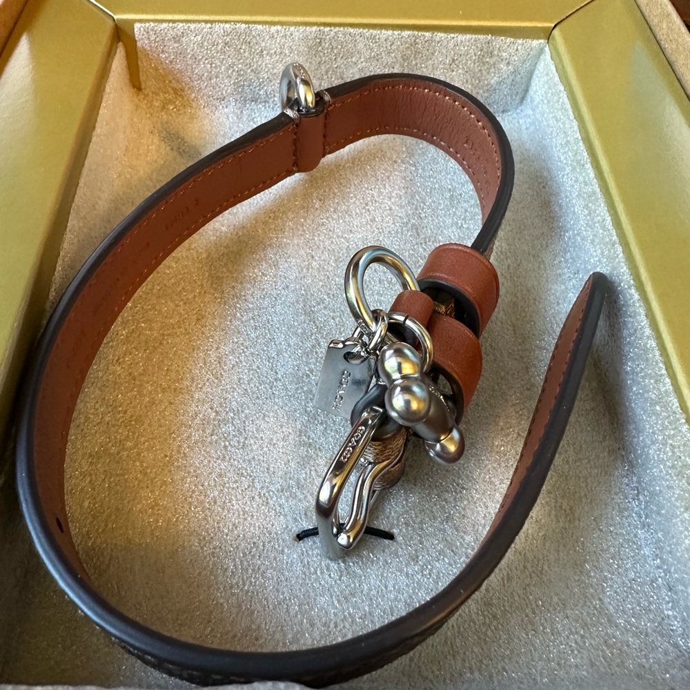 BNwTags & Box Coach Small Khaki/Saddle Dog collar